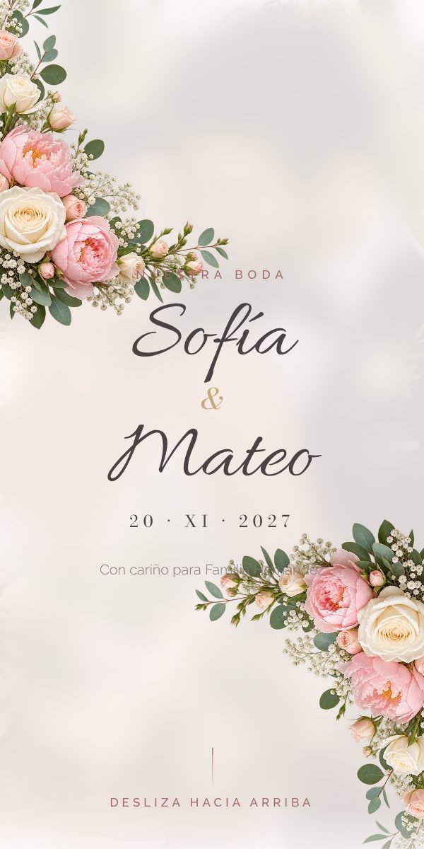 Vista del diseño Peonía